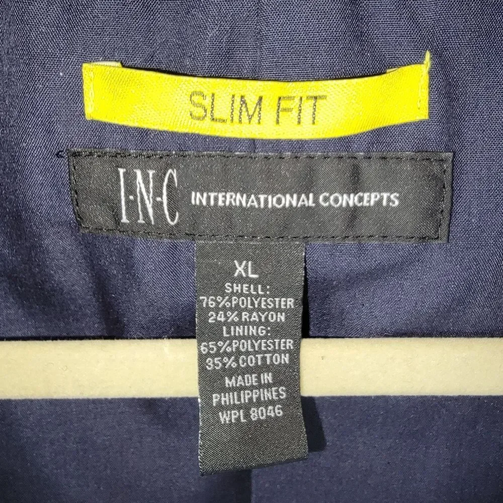 Inc International Concepts slim fit blazer suit jacket size XL